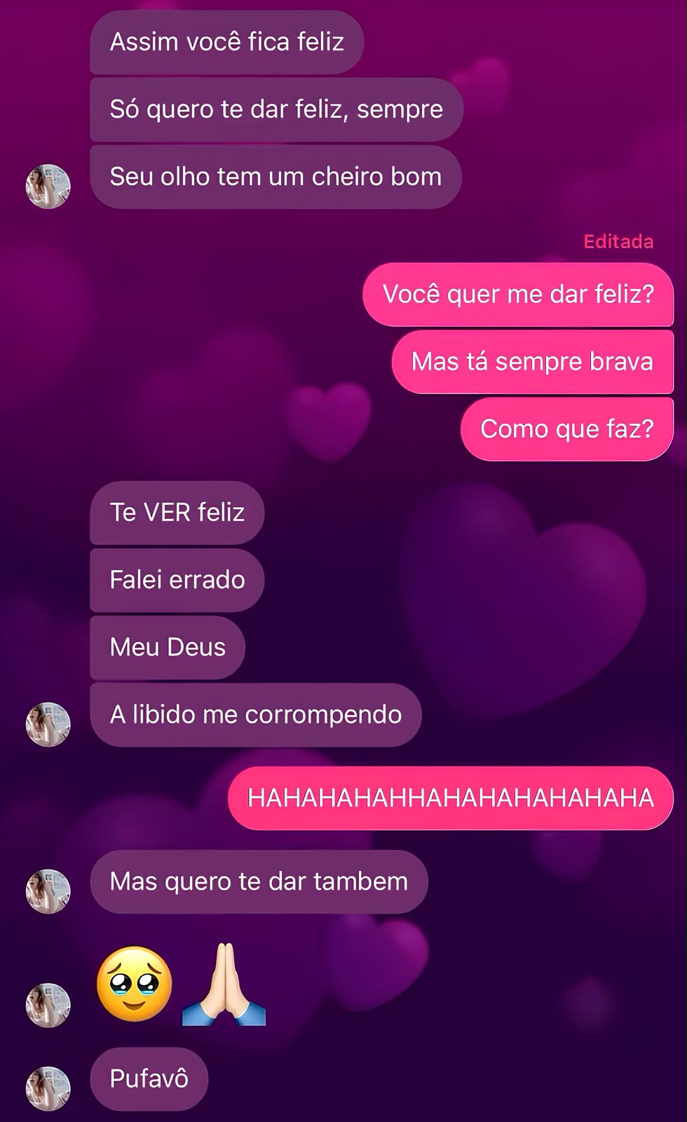 Print de conversa real do WhatsApp com atração instantânea
