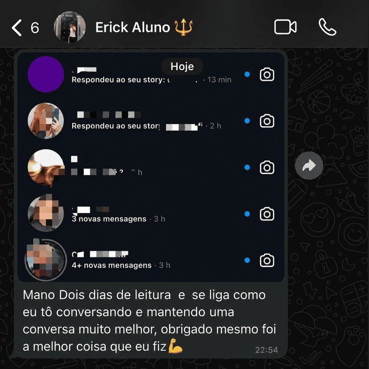 Conversa real mostrando a aplicação prática do método
